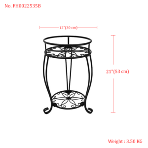 metal plant stand rack for round flower pot