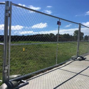 temporary chain link fence panel
