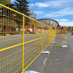 welded temporary fence panel–square pipe